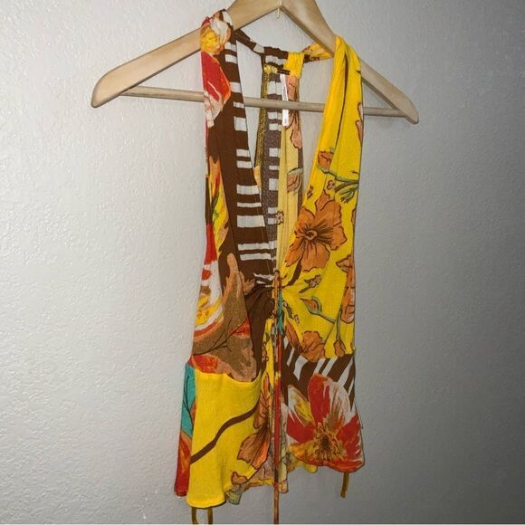 NWT Free People Hot Tropics Tank Mango Combo size S - Picture 5 of 8